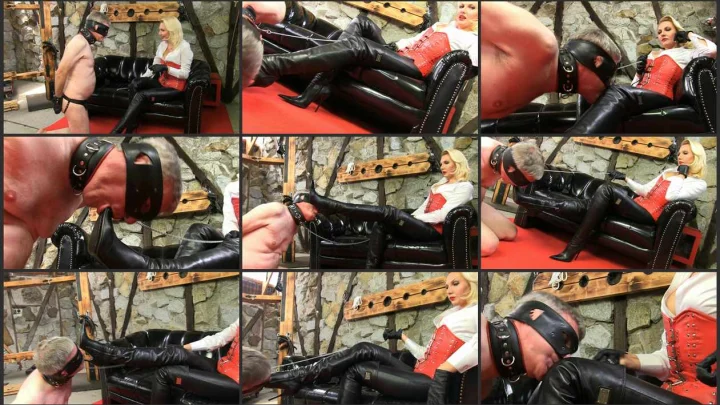 Screenshot 1 aus Mistress Akella Boot Domination – Worship My Long Boots Slave