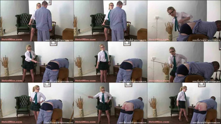 Screenshot 1 aus Head girl miss amy drags naughty boy out of bed