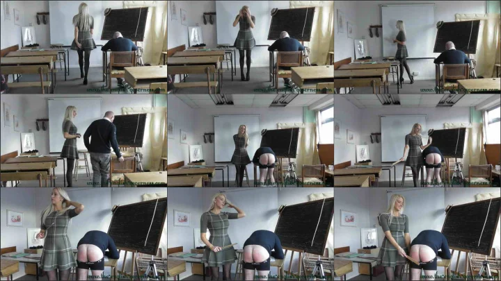 Screenshot 1 aus Governess Kenworthy Detention Ruler Punishment Femdom Spanking Video