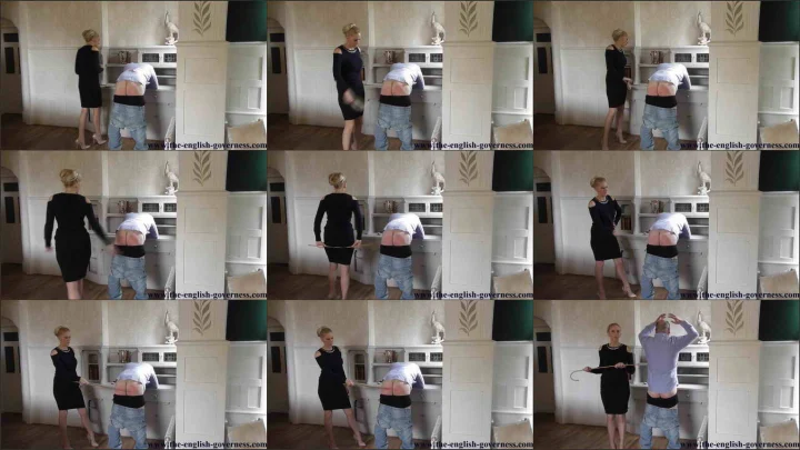 Screenshot 1 aus Governess Kenworthy Disciplines With Caning Femdom Spanking Video