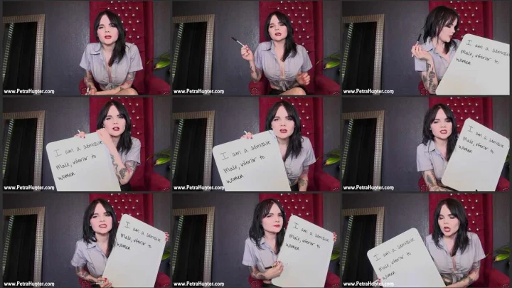 Screenshot 1 aus Mistress Petra Hunter – Writing Lines for Mistress 2
