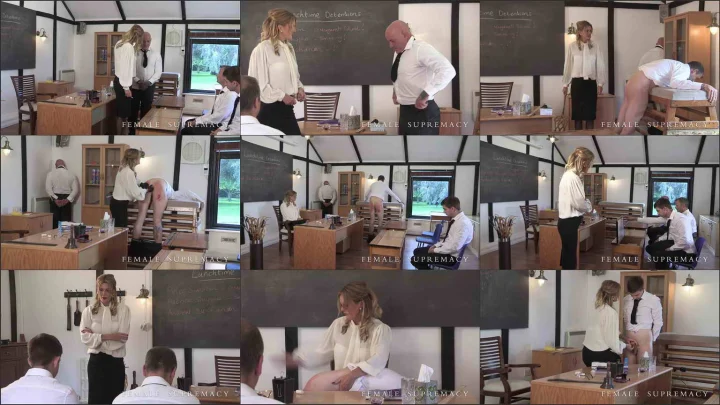 Screenshot 1 aus Humiliation and Hand Punishment – Mistress Scarlet – Dour Hall Complete video