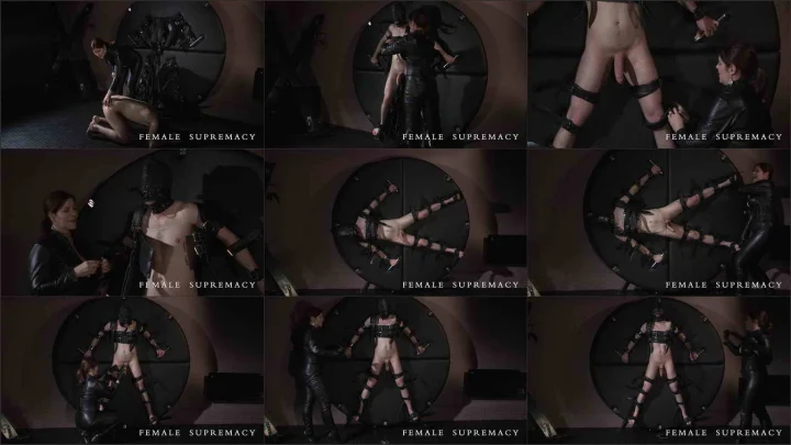 Screenshot 1 aus Leather Bitch Bondage Wheel Complete video