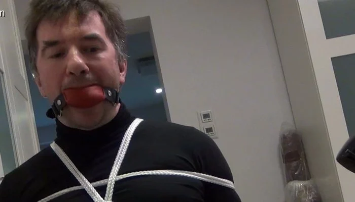 Couple Bondage: Chairtied And Hogtied. bondishboys com