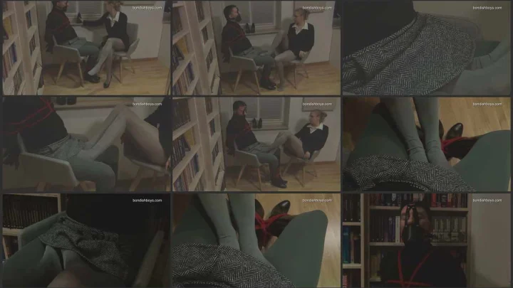 Screenshot 1 aus Footjob Secretary. bondishboys com