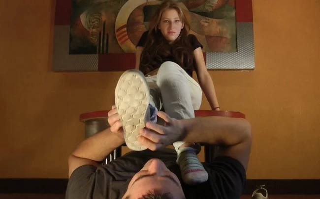 Foot Smelling. Mariana’s Sweaty Feet Challenge