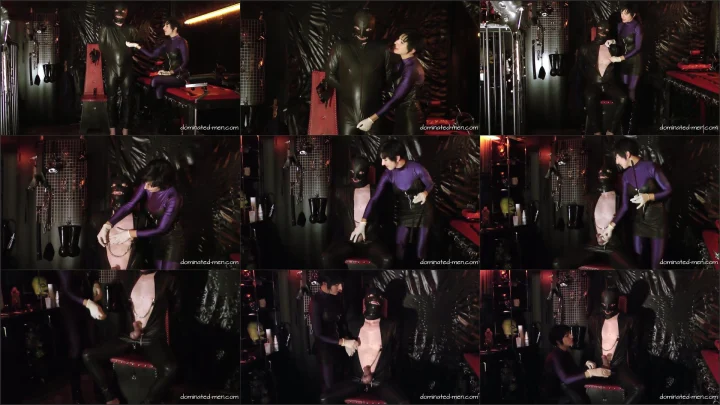 Screenshot 1 aus Baroness Merceds – Art of Pain CBT and Male Orgasm Part1. dominated-men com