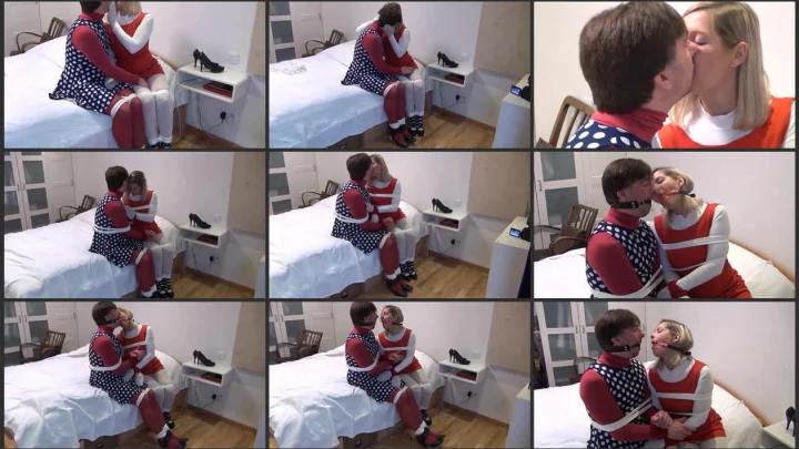 Screenshot 1 aus Tied Up Couple Gag Kissing – Bondage With Benefits. bondishboys com