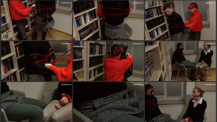 Screenshot 1 aus Jon and Dina – Couple Chairtied. bondishboys com