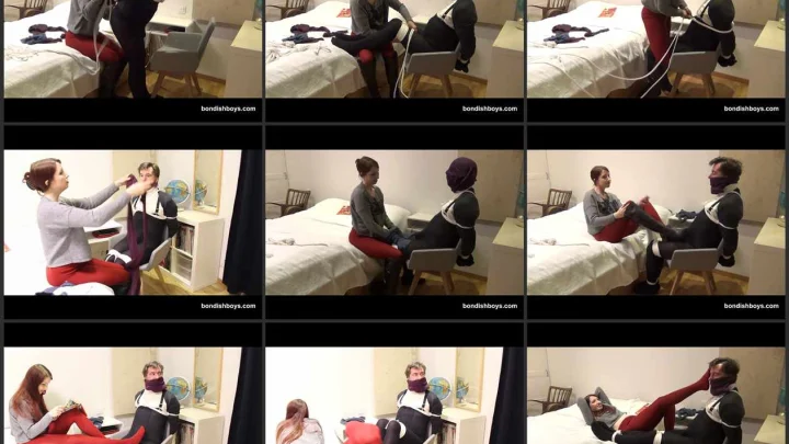 Screenshot 1 aus Lady Renee – Babysitter Provides Special Bondage Service. bondishboys com