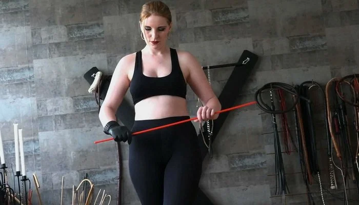 Germany Mistress Cloe, Caned in Plastics