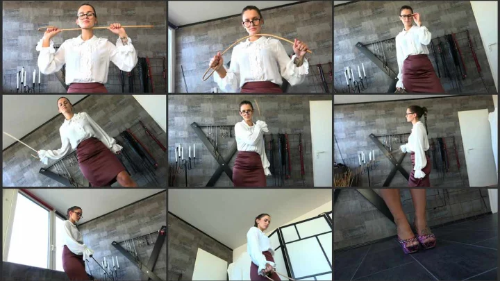 Screenshot 1 aus Miss Lina – Germany FemDom, The Young Caning Teacher
