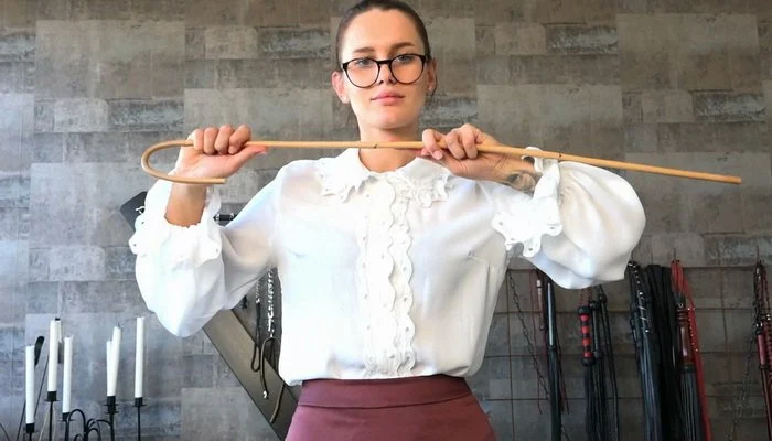 Miss Lina – Germany FemDom, The Young Caning Teacher