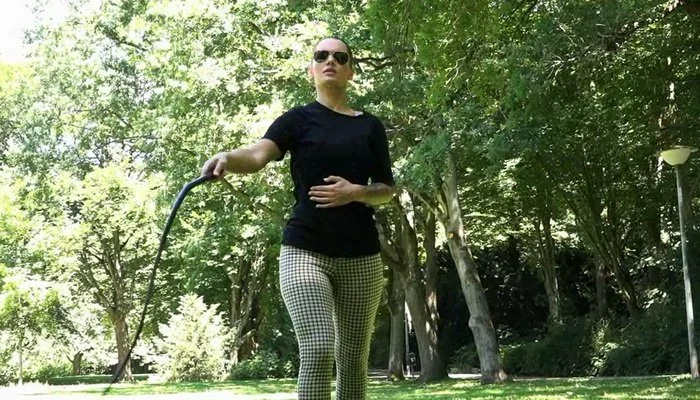Miss Lina – Germany FemDom. Snakewhip, Short Stovkwhip and Long Bullwhip