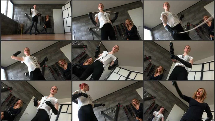 Screenshot 1 aus Germany Miss Maria, Hard POV Caning, POV Femdom Video