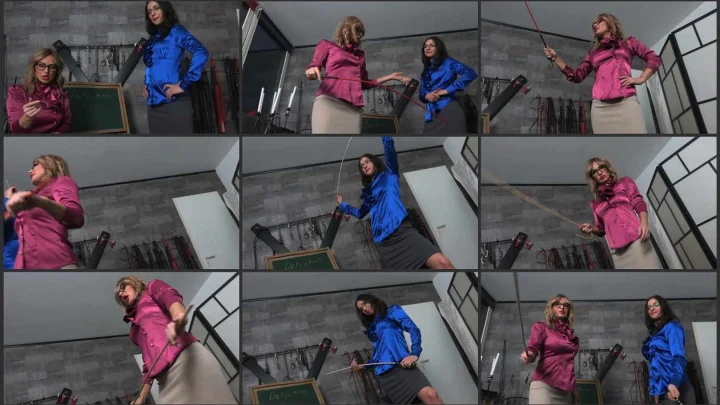 Screenshot 1 aus Russian Mistress Alina and Lady Olga, Punished For Peeping