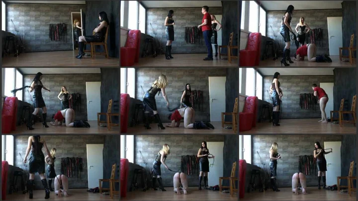 Screenshot 1 aus Mistress Cloe and Nemesis – German FemDom Mistress, The Punished Carsalesman