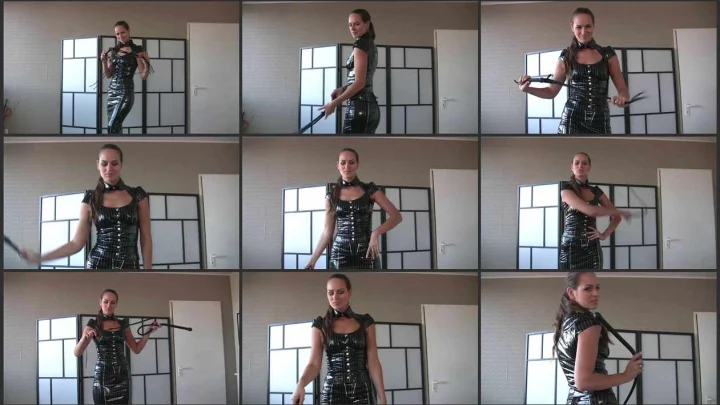 Screenshot 1 aus Cruel Georgia Mistress Iveta, Bullwhips and PVC-Dress