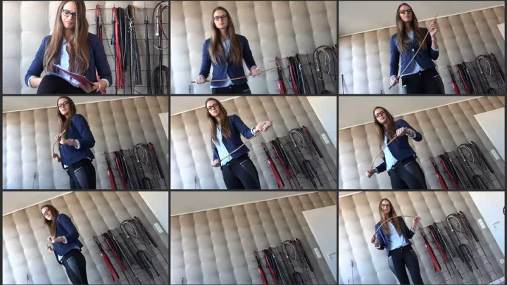 Screenshot 1 aus Cruel Georgia Mistress Iveta, 30 Canestrokes