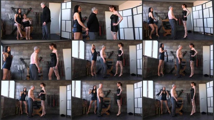 Screenshot 1 aus Miss Jayla and Mistress Medina – German FemDom Mistress, The Drunken Slave