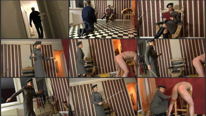 Screenshot 1 aus Lady Aurora – German FemDom Mistress, A Judical Caning Part 1