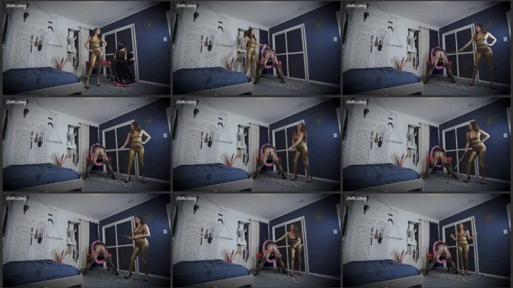 Screenshot 1 aus Femdom, Caning, Candi Caned at the Rubberslut Academy – Stella Liberty Femdom Video