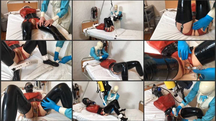 Screenshot 1 aus Lezdom Medical Clinic, Rubber Electro Clinic – Anna Rose and Elise Graves