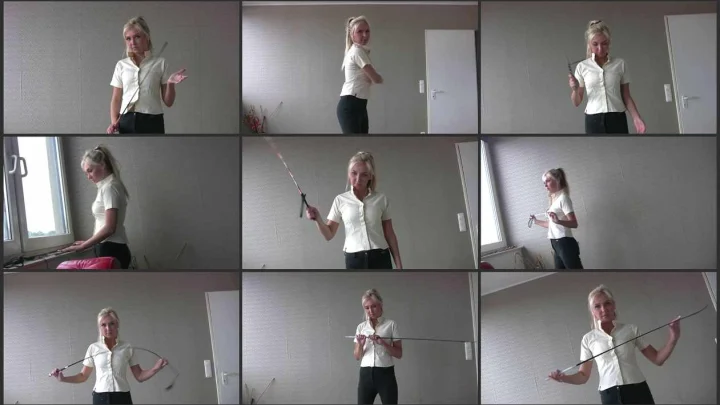 Screenshot 1 aus Femdom POV Whipping, Cruel Dressagewhips with Claudia