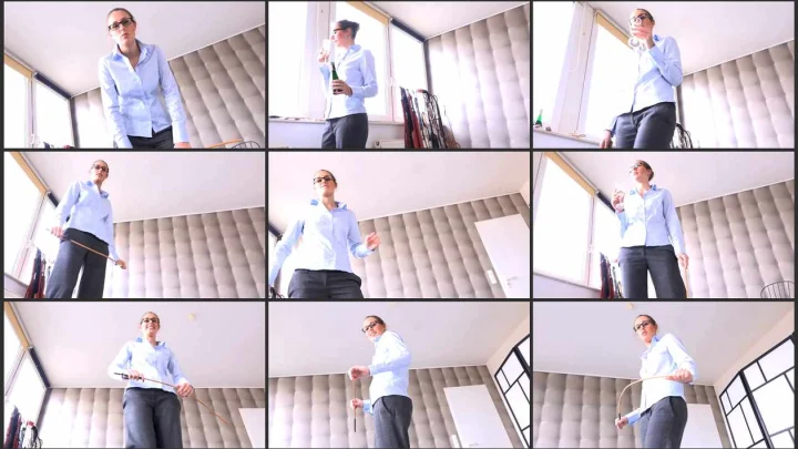 Screenshot 1 aus A Hard Lesson in Caning part 2 – German Femdom Patrizia