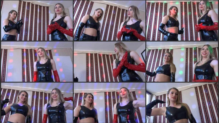 Screenshot 1 aus Slapped With Rubber Gloves – Poland Femdom Lady Maya and Miss Rubin