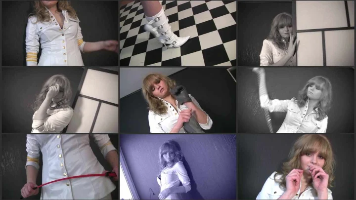 Screenshot 1 aus Fetish Clothing, White PVC Dress with Miss Irina