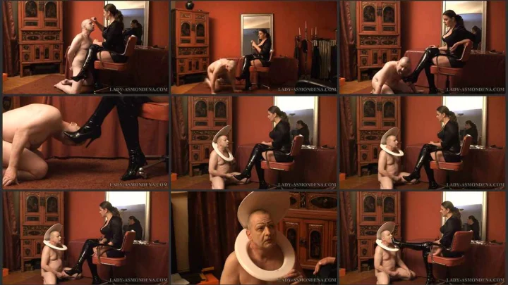 Screenshot 1 aus Bald Shaved And Humiliated, Lady Asmondena Femdom Mistress