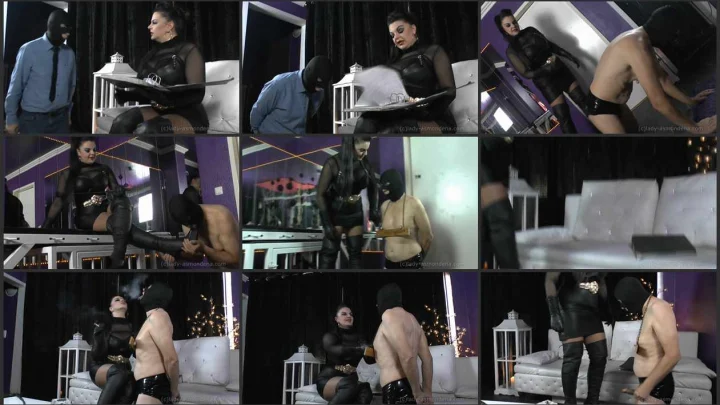 Screenshot 1 aus Shoe and Boot Worship, Lesson for the Bootfucker with Lady Asmondena