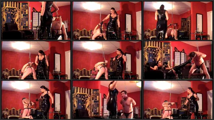 Screenshot 1 aus Whipped by the Latex Mistress, Lady Asmondena Femdom Mistress
