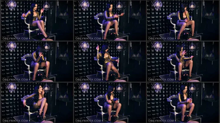 Screenshot 1 aus Human Ashtray, Shut Your Mouth and Eat My Butt, Mistress Nikita FemDom Videos