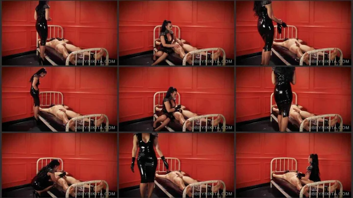 Screenshot 1 aus Tease and Denial, Unlocked Stroked Denied, Mistress Nikita FemDom Videos