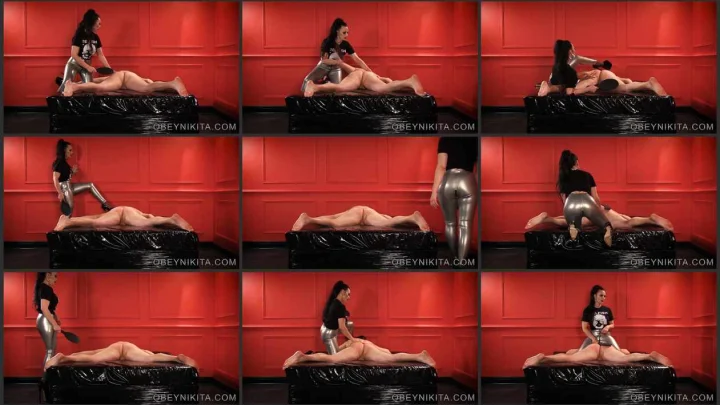 Screenshot 1 aus Hard Paddling, Paddle Slut with Mistress Nikita