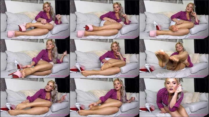 Screenshot 1 aus Pantyhose Domination, Miss Whitney Morgan: Your Place Is At My Pantyhose Feet