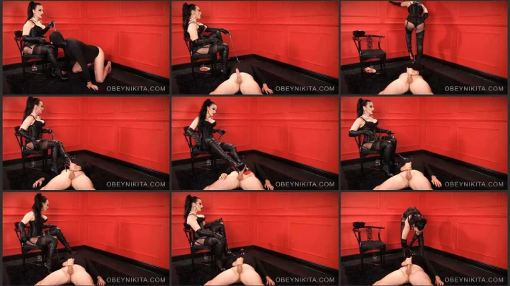 Screenshot 1 aus Boot Domination, Kiss Lick Stroke Repeat with Mistress Nikita
