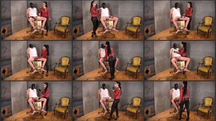 Screenshot 1 aus Gag Reflex, Glove Slut Gets Bitch Slapped with Mistress Nikita