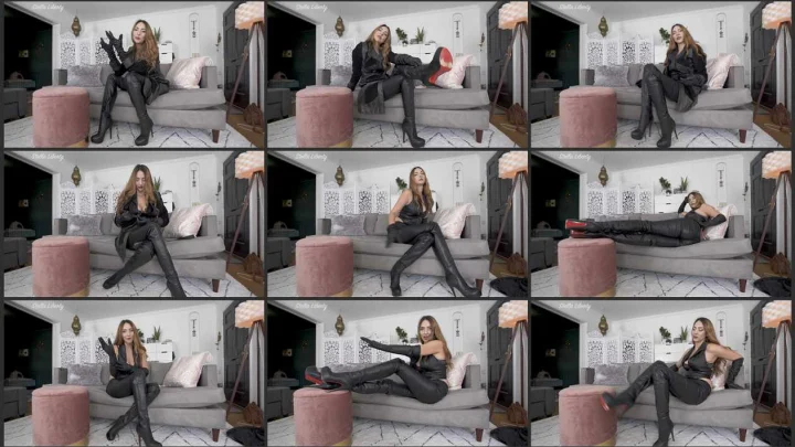 Screenshot 1 aus Femdom POV, All The Leathers – Stella Liberty Video