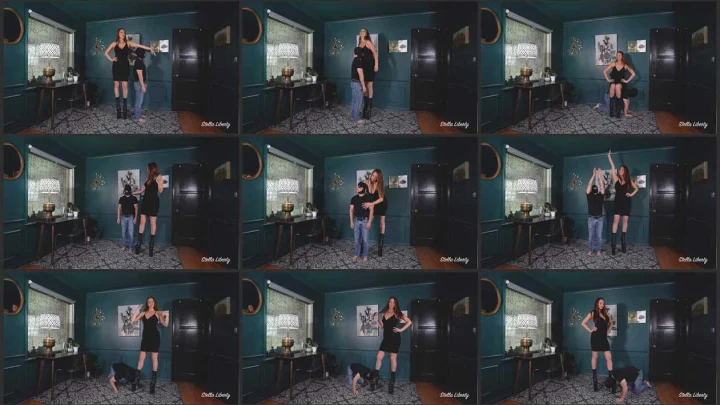 Screenshot 1 aus Tall Women, Height Domination – Stella Liberty Video
