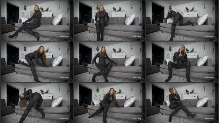 Screenshot 1 aus Femdom POV, Serve My Leather Forever and Ever and Ever – Stella Liberty Video