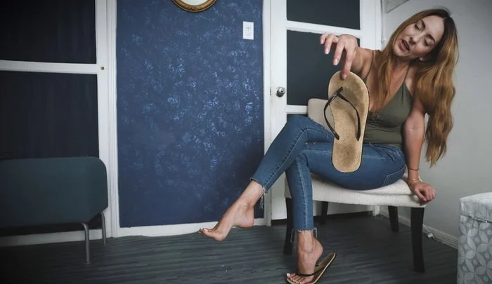 POV Foot Fetish, Summer Sandal Dangling – Stella Liberty Video