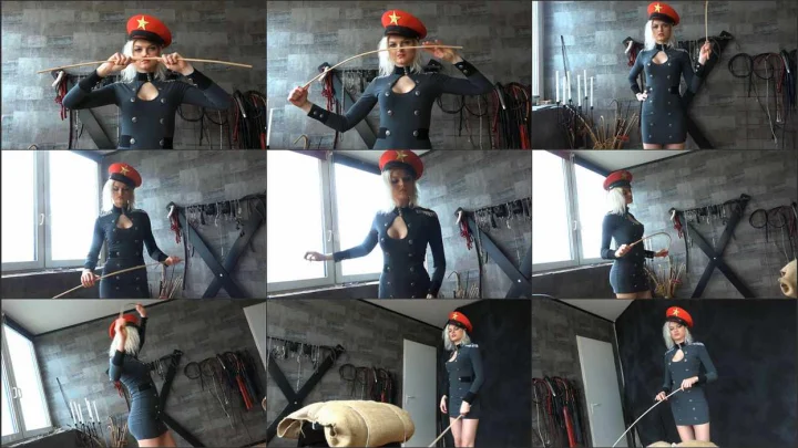Screenshot 1 aus POV Uniform Caning, The Cane Mistress with Miss Blaze