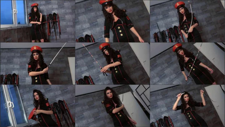 Screenshot 1 aus Femdom POV Whipping, A Beauty in Uniform with Lady Alexia