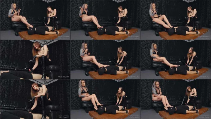 Screenshot 1 aus Bondage, Forced Milking and Foot Licking – Slave’s Long Orgasm