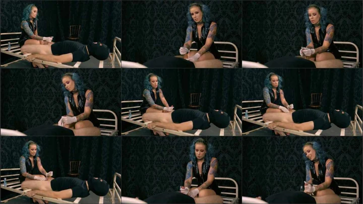 Screenshot 1 aus Post Cum Torture, Wet Rubber Gloves with Mistress Anette