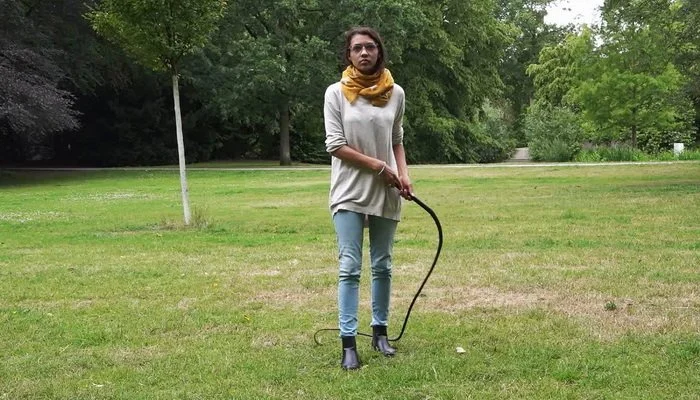 Video abspielen: POV Whipping Outdoors First Cracking with Miss Dee
