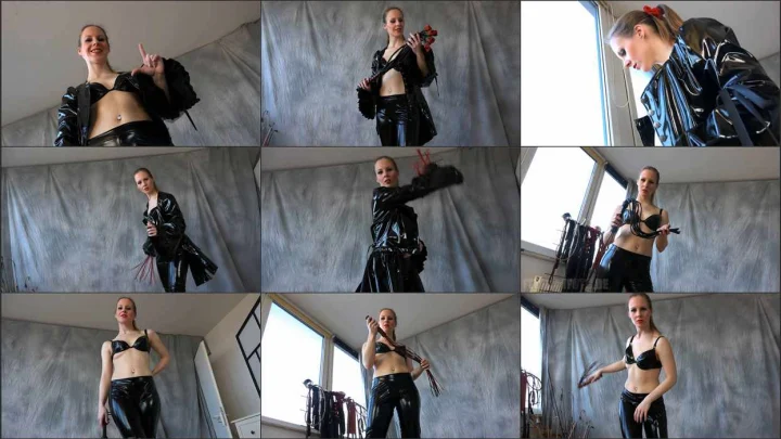 Screenshot 1 aus Fetish Clothing, Sexy Teasing with Floggers – Lady Fantine
